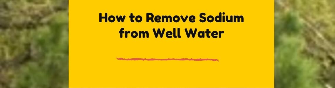 Tips to get rid of sodium from drinking water