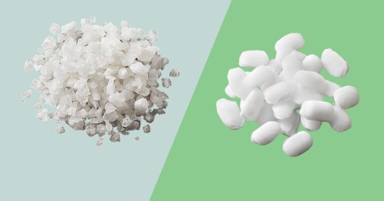 salt pellets vs crystals